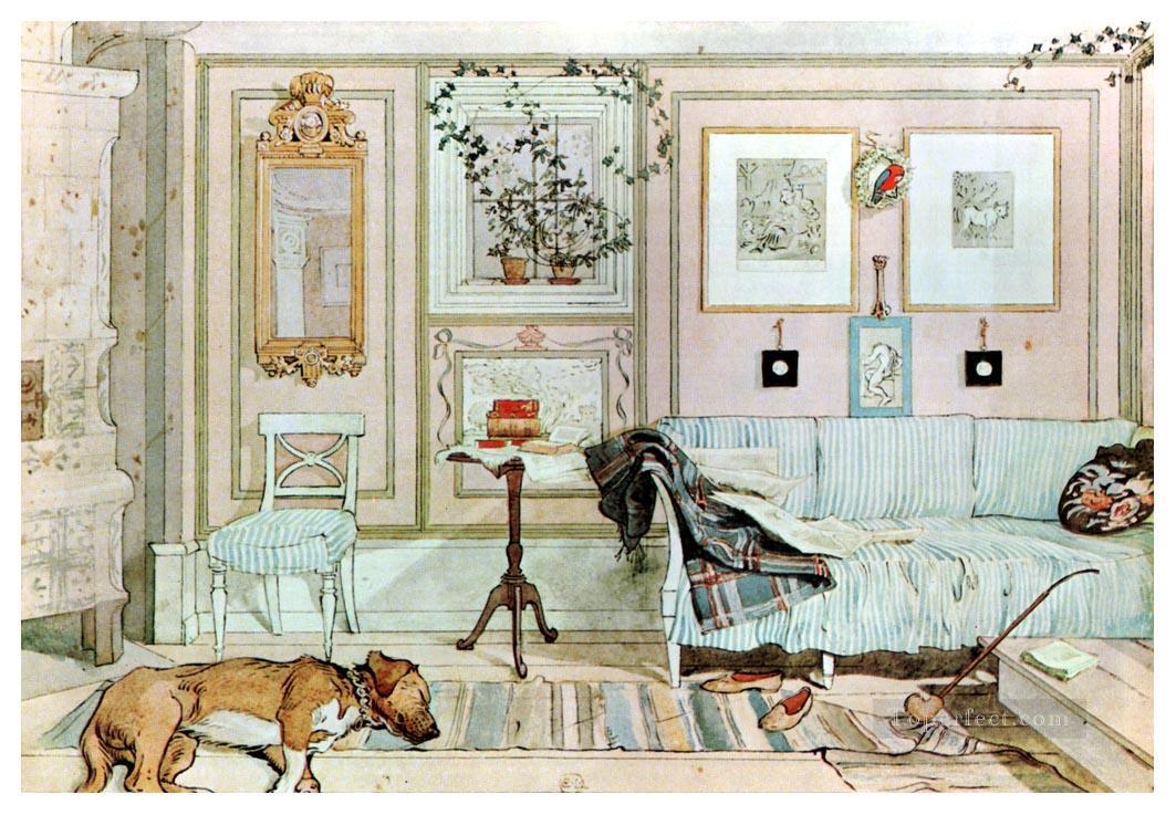 怠惰な隅 1897 カール・ラーソン油絵
